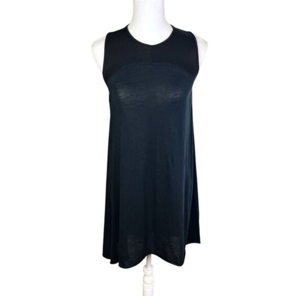 SKINGRAFT Black Scuba Neoprene Knit High Low Sleeveless A-Line‎ Dress Size Small